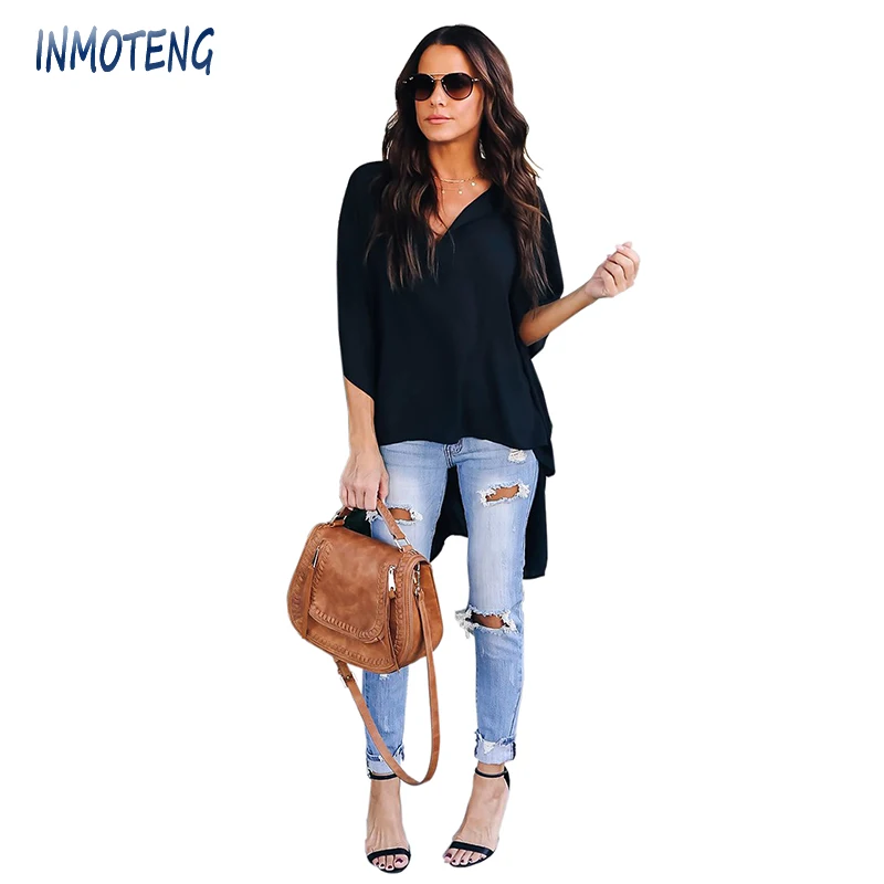 INMOTENG Pink/Black/White Chic High Low Kimono Top 2019 Women Summer Chiffon Blouse Casual Retro Vintage Ladies Office Shirt XXL
INMOTENG Pink/Black/White Chic High Low Kimono Top 2019 Women Summer Chiffon Blouse Casual Retro Vintage Ladies Office Shirt XXL