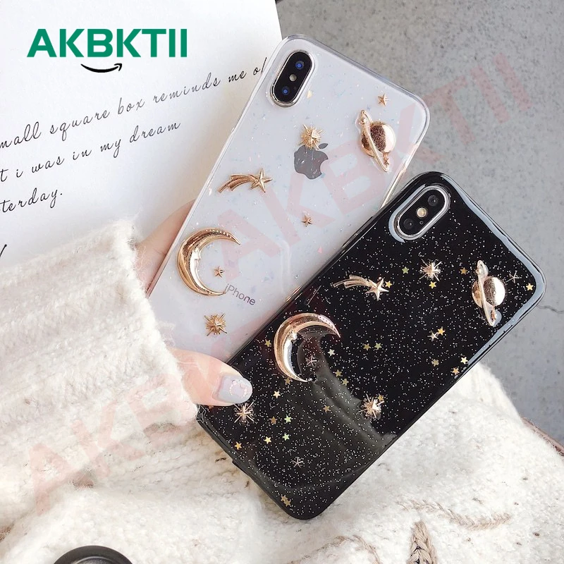 AKBKTII Luxury Space Moon Glitter phone case for iphone XS MAX XR 7 8 plus Marble Clouds Case For iPhone XS X 8 6S 7 6 fundas
AKBKTII Luxury Space Moon Glitter phone case for iphone XS MAX XR 7 8 plus Marble Clouds Case For iPhone XS X 8 6S 7 6 fundas