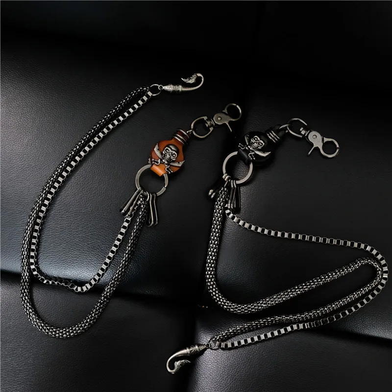 Men's Motorcyle KeyChain Jean Biker Wallet Belts Chain Skull Charm Leather Gothic Rock Pants Trousers Waist Key Men's 2018 BL58
Men's Motorcyle KeyChain Jean Biker Wallet Belts Chain Skull Charm Leather Gothic Rock Pants Trousers Waist Key Men's 2018 BL58