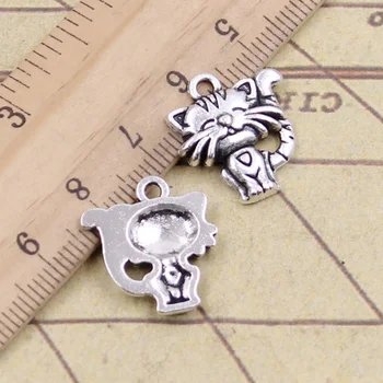 8pcs/lot Charms Smiling Cat 19x17mm Tibetan Pendants Antique Jewelry Making DIY Handmade Craft For Bracelet Necklace
8pcs/lot Charms Smiling Cat 19x17mm Tibetan Pendants Antique Jewelry Making DIY Handmade Craft For Bracelet Necklace