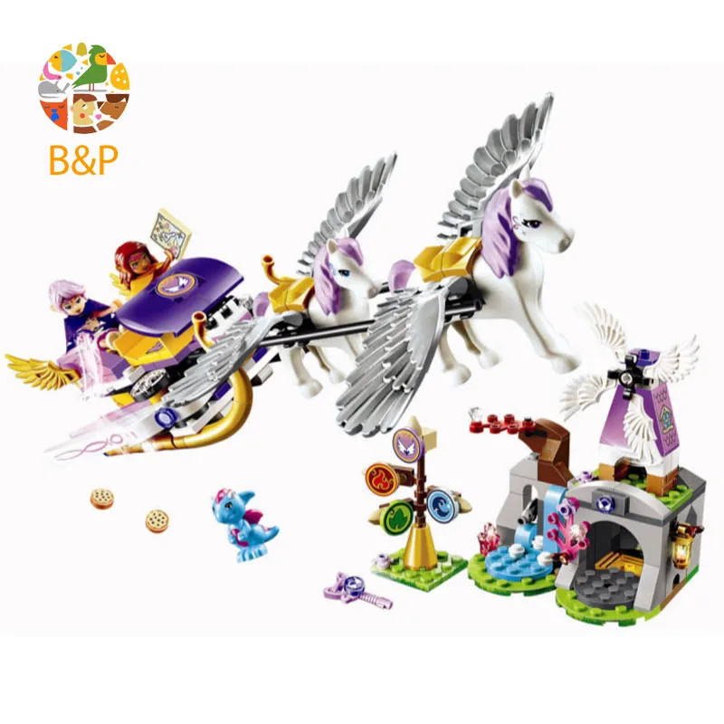 Bela 318pcs 10413 Elves Secret Elf of the wind elk Pegasus sled Model Building Blocks Toys For Children compatible 41077
Bela 318pcs 10413 Elves Secret Elf of the wind elk Pegasus sled Model Building Blocks Toys For Children compatible 41077