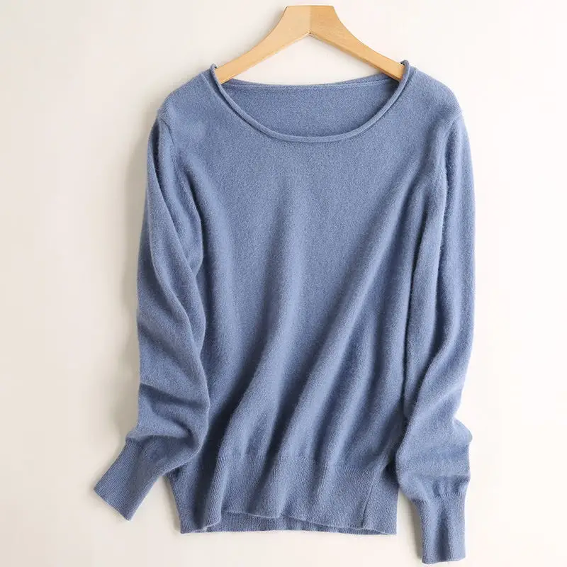 2019 New Spring and Autumn Fashion Cashmere Sweater Women's Pullovers Round Necks Curly Edge Sweaters Women's Pure Basic Sweater
2019 New Spring and Autumn Fashion Cashmere Sweater Women's Pullovers Round Necks Curly Edge Sweaters Women's Pure Basic Sweater