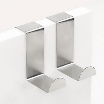 2pcs/pack Multifunctional Stainless Steel Door Hooks Hanger Holder for Hanging Coat Clothing Bathroom Towel Food Bags in Kitchen
2pcs/pack Multifunctional Stainless Steel Door Hooks Hanger Holder for Hanging Coat Clothing Bathroom Towel Food Bags in Kitchen