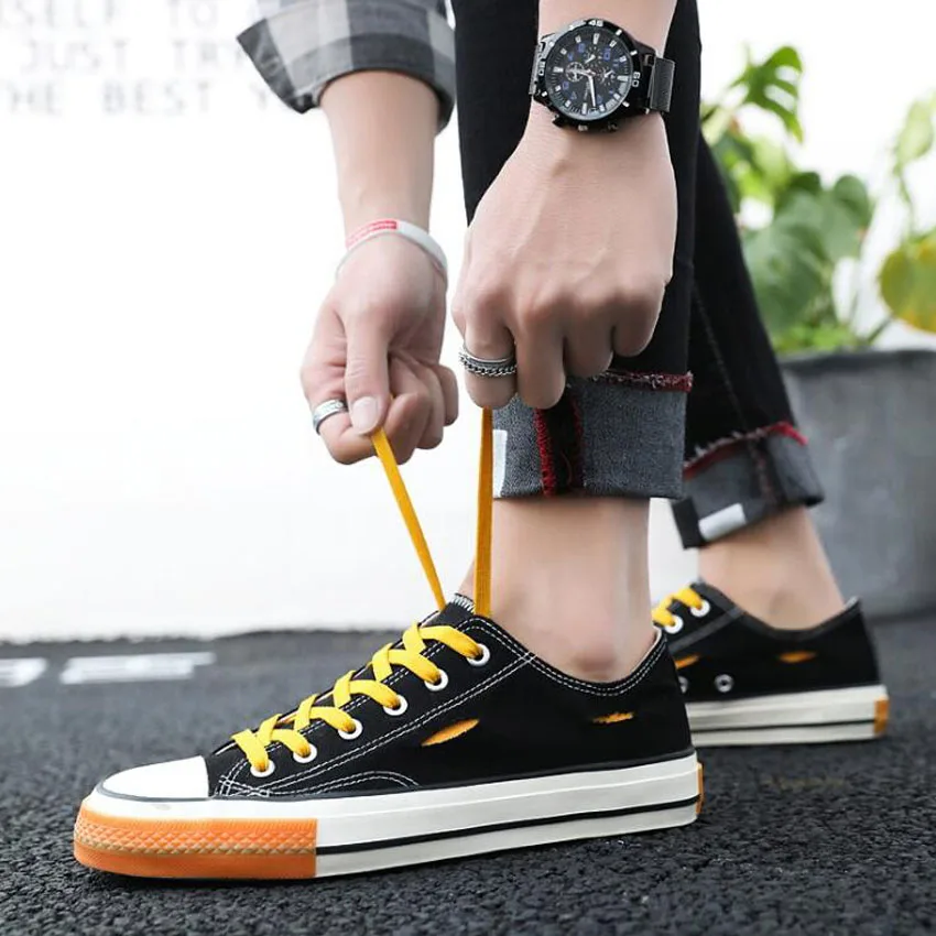 Summer Breathable Men Sneakers Mixed Colors Casual Canvas Shoes With Hole Flat Lace Up Men Vulcanize Shoes Footwear
Summer Breathable Men Sneakers Mixed Colors Casual Canvas Shoes With Hole Flat Lace Up Men Vulcanize Shoes Footwear