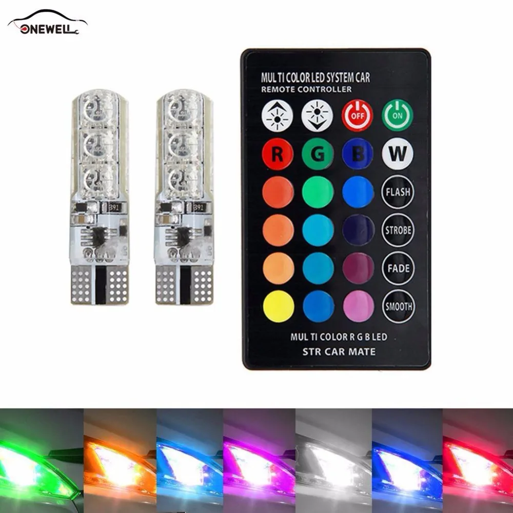 T10 RGB Led Car Light Color Change Width Lamp Flash Strobe Silicone Colorful Multi-mode Small Lamp
T10 RGB Led Car Light Color Change Width Lamp Flash Strobe Silicone Colorful Multi-mode Small Lamp