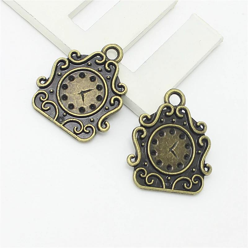 Часы с подвесками Sweet Bell D1158 из цинкового сплава, Подвески для изготовления ювелирных изделий в античном стиле, бронза, 20 шт./лот, 24 х29 мм
Часы с подвесками Sweet Bell D1158 из цинкового сплава, Подвески для изготовления ювелирных изделий в античном стиле, бронза, 20 шт./лот, 24 х29 мм