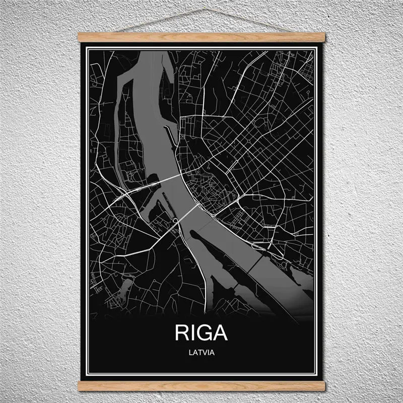 RIGA Modern World map City poster Abstract print picture oil painting Canvas Can Be Customized Scroll drawings with Frame
RIGA Modern World map City poster Abstract print picture oil painting Canvas Can Be Customized Scroll drawings with Frame