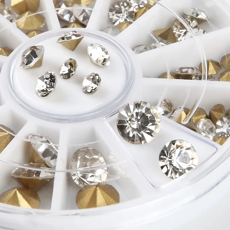 Three specifications Gold bottom Nail Art Rhinestone Cone Rhinestones 3D Nail Art Decoration
Three specifications Gold bottom Nail Art Rhinestone Cone Rhinestones 3D Nail Art Decoration
