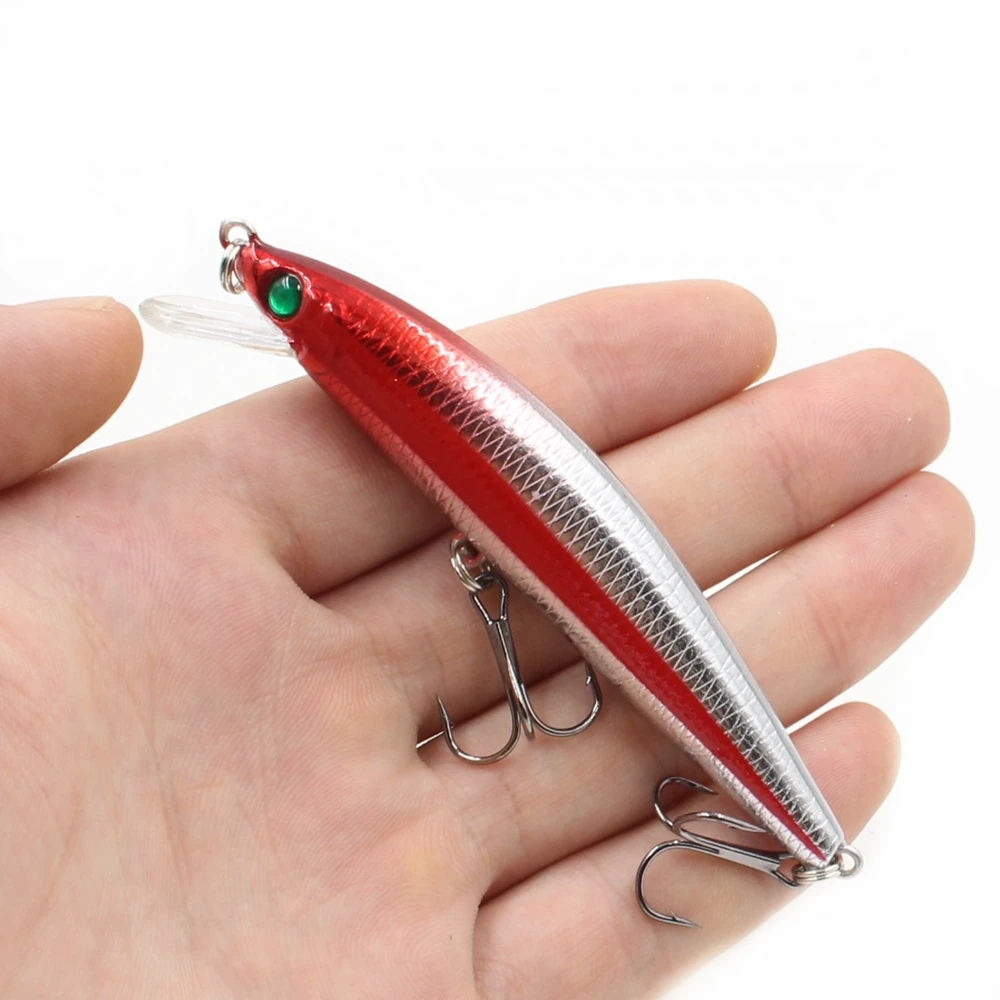 1pcs 10cm 28.8g sinking Minnow Fishing Lure Laser Hard Artificial Bait 3D Eyes Fishing Wobblers Crankbait Minnows tackle
1pcs 10cm 28.8g sinking Minnow Fishing Lure Laser Hard Artificial Bait 3D Eyes Fishing Wobblers Crankbait Minnows tackle