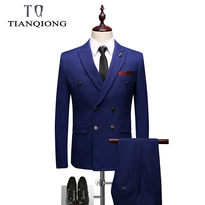 Double Breasted Suit Men 2019 Slim Fit Mens Wedding Suits (Blazer Vest Pants)Mens Suits with Pants Business Formal Wear
Double Breasted Suit Men 2019 Slim Fit Mens Wedding Suits (Blazer Vest Pants)Mens Suits with Pants Business Formal Wear