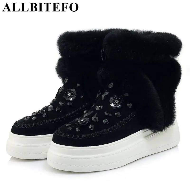 ALLBITEFO suitable for -20 degrees Celsius in Russia genuine leather Sequins winter warm snow women boots ankle boots women
ALLBITEFO suitable for -20 degrees Celsius in Russia genuine leather Sequins winter warm snow women boots ankle boots women