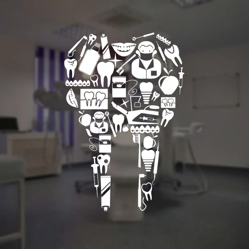 Tooth Dentist Doctor Hospital Pharmacy Vinyl Wall Stickers Interior Window Decoration Decals Removable Murals Wallpaper A195
Tooth Dentist Doctor Hospital Pharmacy Vinyl Wall Stickers Interior Window Decoration Decals Removable Murals Wallpaper A195