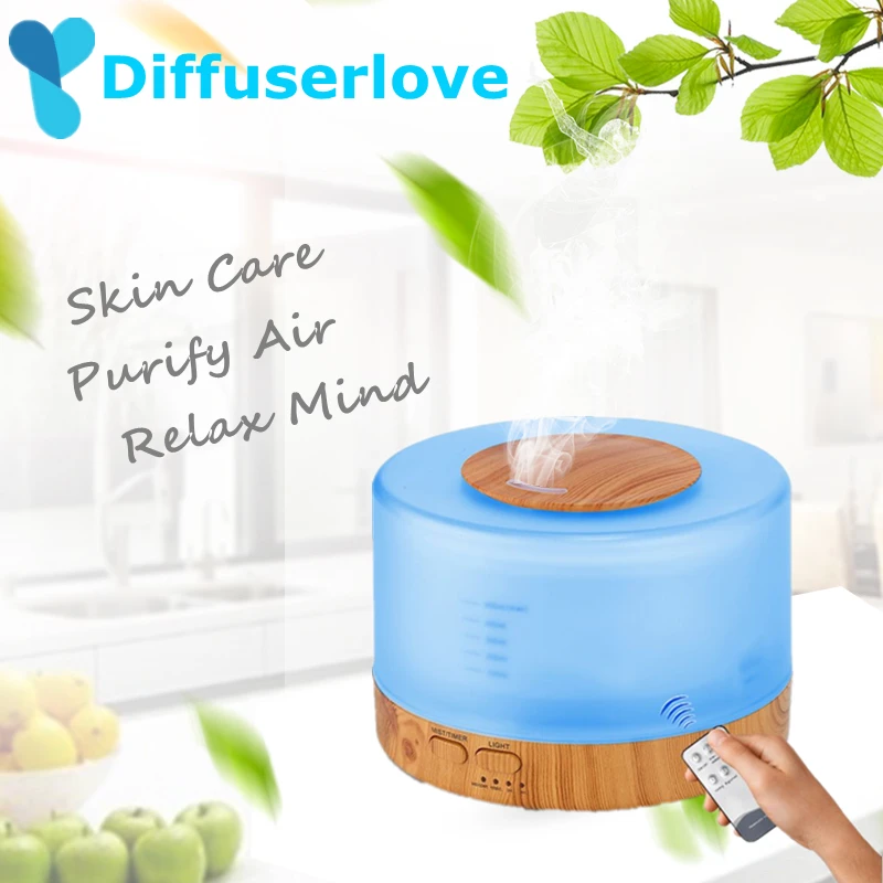 Diffuserlove 500ml Remote Control Essential Oil Diffuser Ultrasonic Air Humidifier Household Aroma Mist Maker with LED Lights
Diffuserlove 500ml Remote Control Essential Oil Diffuser Ultrasonic Air Humidifier Household Aroma Mist Maker with LED Lights