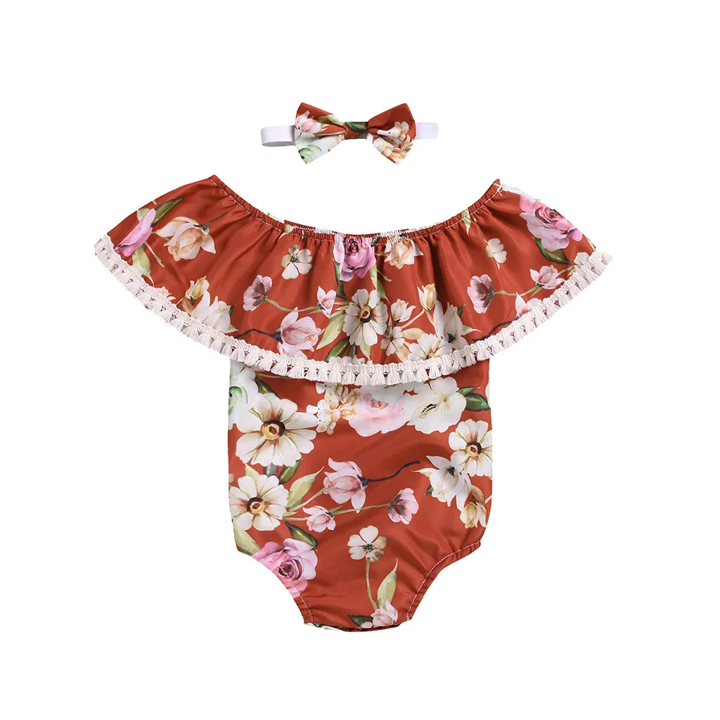 Fresh Summer NewBorn Baby Girl Clothes Sweet Ruffles Floral Print Romper Jumpsuit+Headband Outfits ropa bebe recien nacido
Fresh Summer NewBorn Baby Girl Clothes Sweet Ruffles Floral Print Romper Jumpsuit+Headband Outfits ropa bebe recien nacido