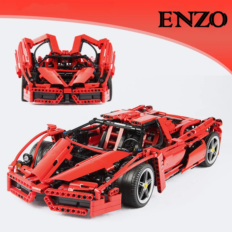 Bela 9186 Technic Racing Car Enzo Ferraried 1:10 Building Blocks Compatible legoed 8653 DIY Racer Model Brick Toy Gift
Bela 9186 Technic Racing Car Enzo Ferraried 1:10 Building Blocks Compatible legoed 8653 DIY Racer Model Brick Toy Gift