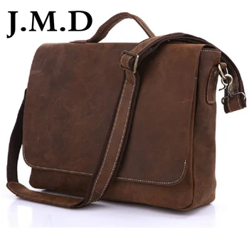 J.M.D New Arrival Crazy Horse Leather Men's Messenger Bag Briefcases Laptop bag Handbag Cross Body Bags 7108 
J.M.D New Arrival Crazy Horse Leather Men's Messenger Bag Briefcases Laptop bag Handbag Cross Body Bags 7108