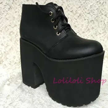 Princess punk shoes Lolilloliyoyo antaina Japanese design shoes custom Thick black bottomed with lace high-heeled shoes an4171
Princess punk shoes Lolilloliyoyo antaina Japanese design shoes custom Thick black bottomed with lace high-heeled shoes an4171
