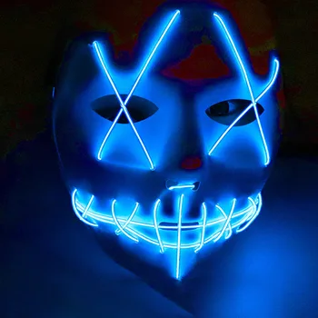 Led Glow Mask Halloween Party Masque Masquerade Masks Neon Maske Light Glow In The Dark Horror Mask Glowing Masker Purge
Led Glow Mask Halloween Party Masque Masquerade Masks Neon Maske Light Glow In The Dark Horror Mask Glowing Masker Purge