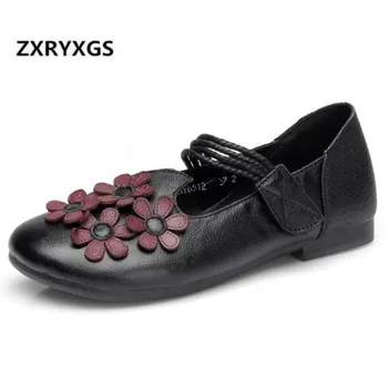 Hot 2019 Spring New Retro Flower Genuine Leather Shoes Woman Black Bow Casual Shoes Women Comfort Soft Bottom Flat Shoes Women
Hot 2019 Spring New Retro Flower Genuine Leather Shoes Woman Black Bow Casual Shoes Women Comfort Soft Bottom Flat Shoes Women