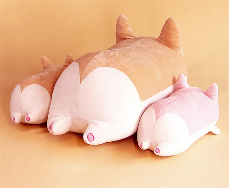 plush corgi dog toy with big hip14