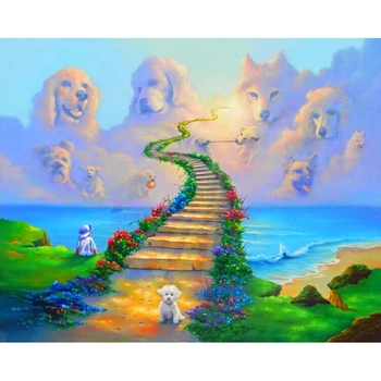 Full Square/Round Drill 5D DIY Diamond Painting "dogs go to heaven" 3D Embroidery Cross Stitch 5D Rhinestone Home Decor gift
Full Square/Round Drill 5D DIY Diamond Painting "dogs go to heaven" 3D Embroidery Cross Stitch 5D Rhinestone Home Decor gift