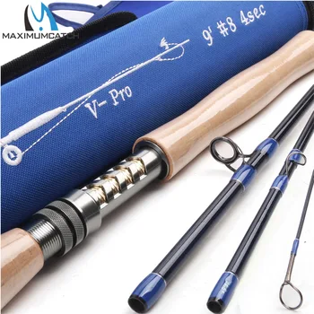 Maximumcatch V-Pro 4/5/6/8wt 9ft Fly Fishing Rod 4pc IM10 Carbon Fiber Fast Action Fly Rod with Cordura Tube
Maximumcatch V-Pro 4/5/6/8wt 9ft Fly Fishing Rod 4pc IM10 Carbon Fiber Fast Action Fly Rod with Cordura Tube