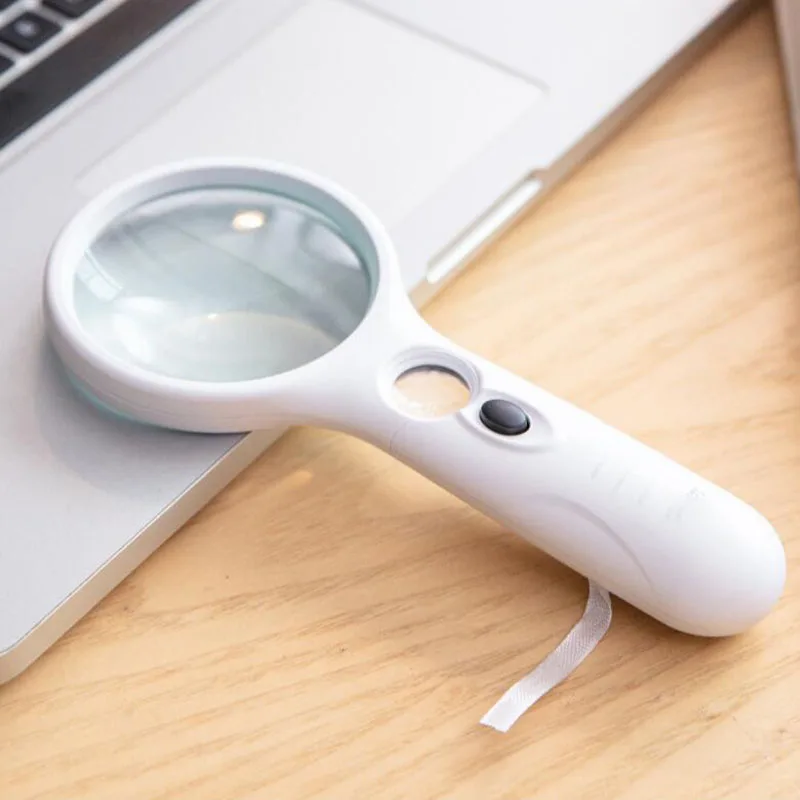 Portable Handheld Magnifier 3X 11X Magnification with LED Light Glass Lens Magnifier Reading Jewelry Observation Magnifier
Portable Handheld Magnifier 3X 11X Magnification with LED Light Glass Lens Magnifier Reading Jewelry Observation Magnifier