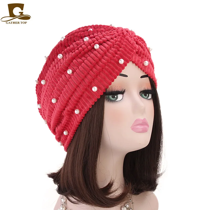 New fashion luxury women beaded velvet Coral Fleece Velvet Pleated Turban Headband Chemo Headwear Muslim Hijab Turbante Hat
New fashion luxury women beaded velvet Coral Fleece Velvet Pleated Turban Headband Chemo Headwear Muslim Hijab Turbante Hat