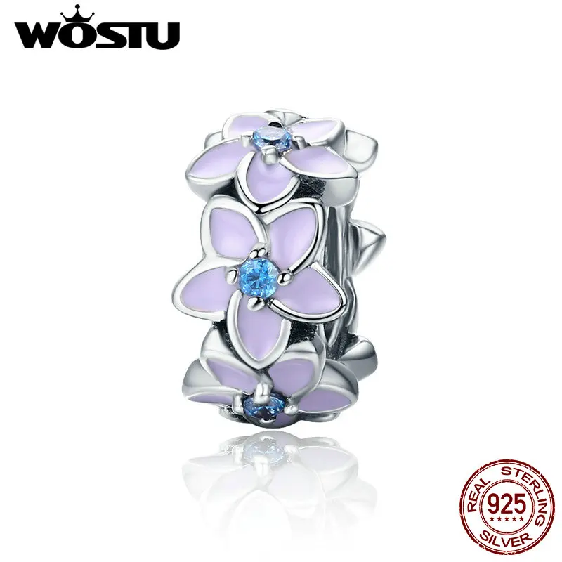 WOSTU Real 925 Sterling Silver Romantic Orchid Silicon Stopper Beads fit Wostu Original DIY Charm Bracelet Jewelry Gift DXC601 
WOSTU Real 925 Sterling Silver Romantic Orchid Silicon Stopper Beads fit Wostu Original DIY Charm Bracelet Jewelry Gift DXC601