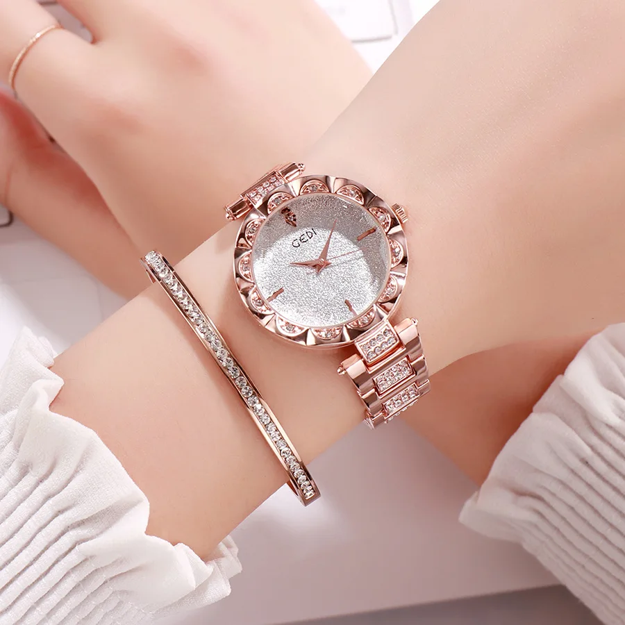 Luxury Women Watches Ladies Rose Gold Watch Starry Sky Female Wristwatch Shinning Diamond Dial Relogio Feminino Reloj Mujer 2019
Luxury Women Watches Ladies Rose Gold Watch Starry Sky Female Wristwatch Shinning Diamond Dial Relogio Feminino Reloj Mujer 2019
