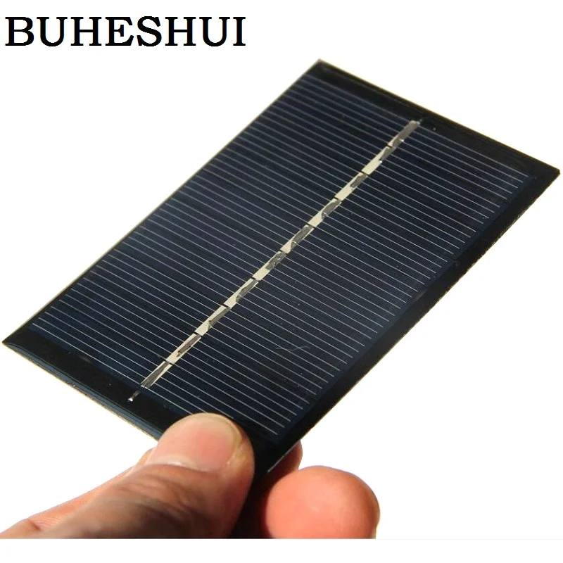 BUHESHUI 0.6W 5V Solar Panel Cell Polycrystalline DIY Charger For LED Light Epoxy Study 84*56MM 10PCS Free Shipping | Электроника
