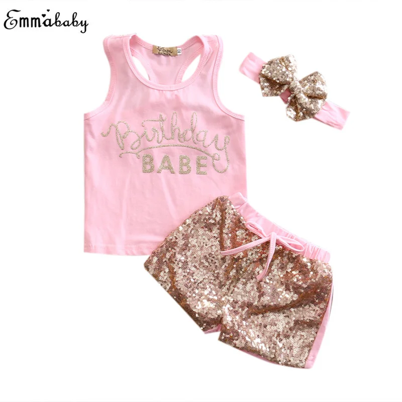 Kids Baby Girls Summer Outfits Clothes Shirt Letter Tank Tops+Sequined Shorts Pants 2PCS Girls Casual Set
Kids Baby Girls Summer Outfits Clothes Shirt Letter Tank Tops+Sequined Shorts Pants 2PCS Girls Casual Set