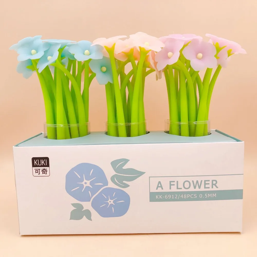 48pcs/pack morning glory flower gel pen creative stationery school office ink pen promotion party wedding gift
48pcs/pack morning glory flower gel pen creative stationery school office ink pen promotion party wedding gift