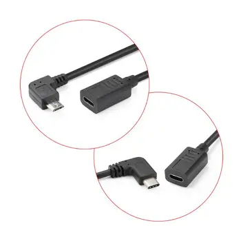30cm 90 Degree Expansion Cable Cord Data Transmission Wire USB Micro Type-C for DJI Osmo Pocket Gimbal Camera Adapter
30cm 90 Degree Expansion Cable Cord Data Transmission Wire USB Micro Type-C for DJI Osmo Pocket Gimbal Camera Adapter