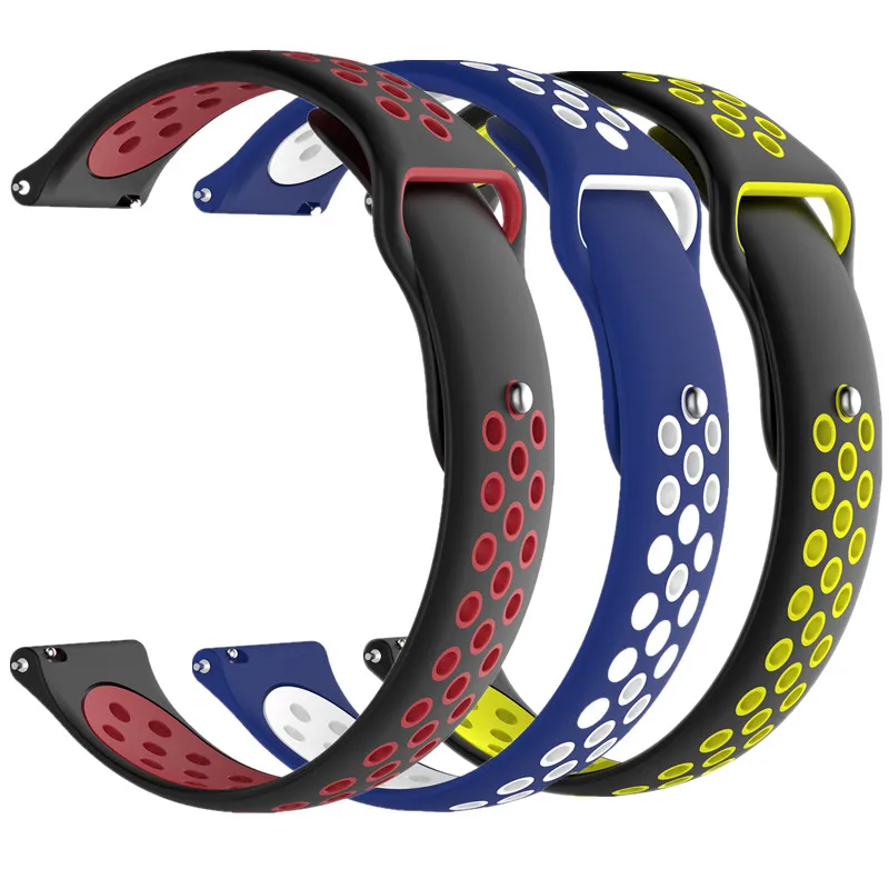 Genuine 20mm Silicone two-tone Wrist strap for xiaomi huami amazfit bip Samusng Gear s2 Samusng Gears4 Watchband Brecele
Genuine 20mm Silicone two-tone Wrist strap for xiaomi huami amazfit bip Samusng Gear s2 Samusng Gears4 Watchband Brecele