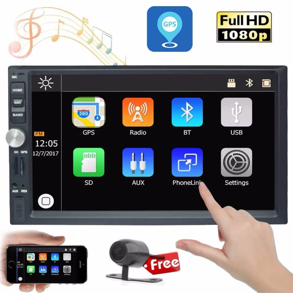 EinCar 2 Din In Dash Double Din In Dash Car Headunit Stereo GPS Navigation 7 Inch Touch Screen Car MP3 MP5 Player bluetooth
EinCar 2 Din In Dash Double Din In Dash Car Headunit Stereo GPS Navigation 7 Inch Touch Screen Car MP3 MP5 Player bluetooth