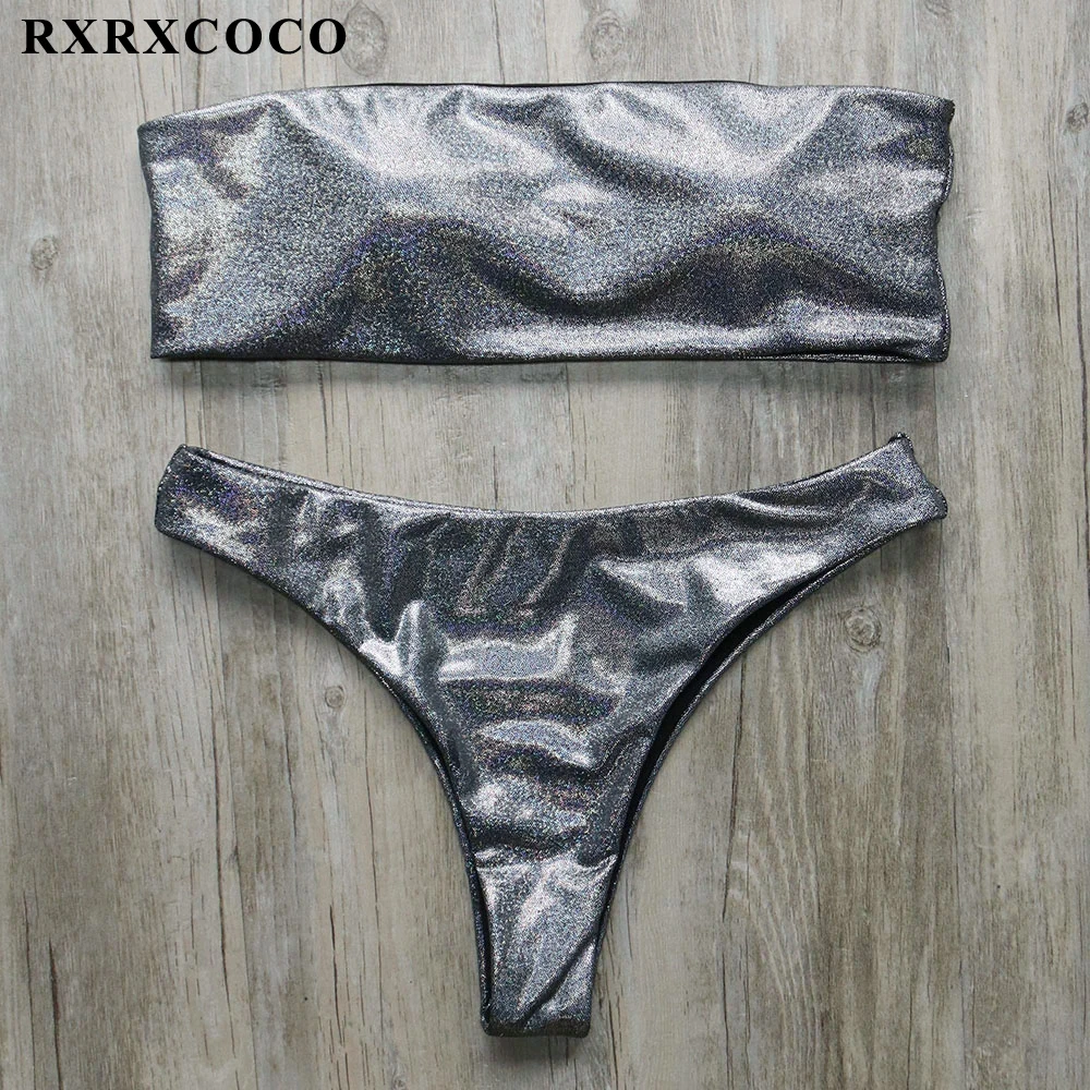 RXRXCOCO Bikini Set Sexy Thong Swimsuit Women Swimwear Bathing Suit Push Up Brazilian Biquini Hot Bandeau Costumi Da Bagno Donna
RXRXCOCO Bikini Set Sexy Thong Swimsuit Women Swimwear Bathing Suit Push Up Brazilian Biquini Hot Bandeau Costumi Da Bagno Donna