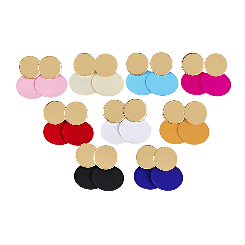Simple Style Multicolor Double Circles Drop Earrings For Women Bohemia Golden Round Earring Fashion Party Jewelry Hot Sale
Simple Style Multicolor Double Circles Drop Earrings For Women Bohemia Golden Round Earring Fashion Party Jewelry Hot Sale