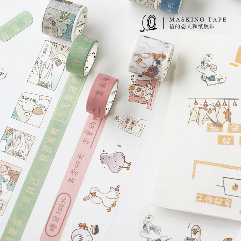 Mohamm Cute Duck Series Set Kawaii Planner Handbook Decorative Paper Washi Masking Tape School Supplies Stationery
Mohamm Cute Duck Series Set Kawaii Planner Handbook Decorative Paper Washi Masking Tape School Supplies Stationery