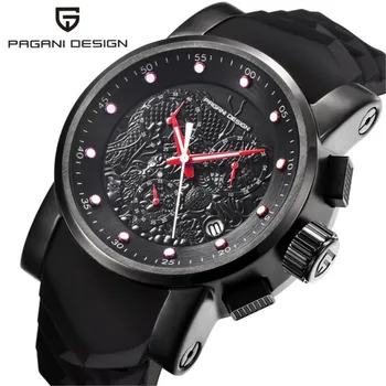 Top Brand PAGANI DESIGN Men Quartz Watch Chinese Dragon Calendar Silicone Chronograph Waterproof Watches Clock Relogio Masculino
Top Brand PAGANI DESIGN Men Quartz Watch Chinese Dragon Calendar Silicone Chronograph Waterproof Watches Clock Relogio Masculino