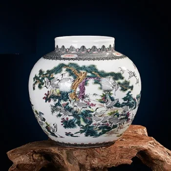 Jingdezhen ceramic vases Famous works Art vases 100 cranes Collectibles High-end gifts Porcelain
Jingdezhen ceramic vases Famous works Art vases 100 cranes Collectibles High-end gifts Porcelain