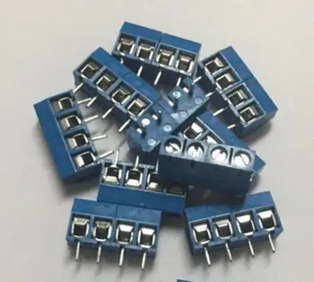 50 pcs 4 Pin Screw blue PCB Terminal Block Connector 5mm Pitch 
50 pcs 4 Pin Screw blue PCB Terminal Block Connector 5mm Pitch