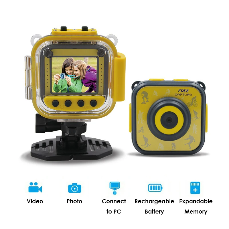 Cute Mini Waterproof Kid Camera 720P Digital Video Camcorder Children Portable Sport Bike Recorder Micro Cam For Child Toys Gift
Cute Mini Waterproof Kid Camera 720P Digital Video Camcorder Children Portable Sport Bike Recorder Micro Cam For Child Toys Gift