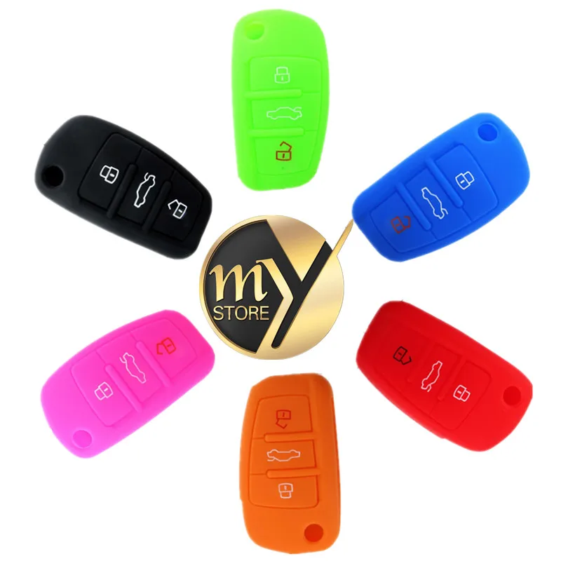 3 Buttons Car Key Case Cover Remote Silicone For Audi A1 A3 Q3 Q7 R8 A6L Fob Protector Shell Accessories Car Styling
3 Buttons Car Key Case Cover Remote Silicone For Audi A1 A3 Q3 Q7 R8 A6L Fob Protector Shell Accessories Car Styling