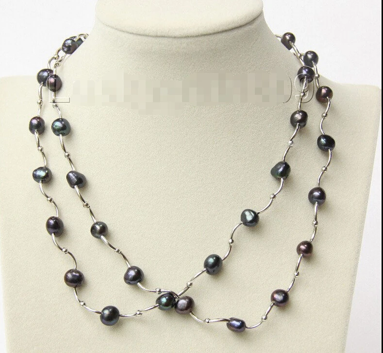 shippingGenuine wholesale 17" 2 piece 9mm Baroque Black FW pearls necklace e1868
shippingGenuine wholesale 17" 2 piece 9mm Baroque Black FW pearls necklace e1868