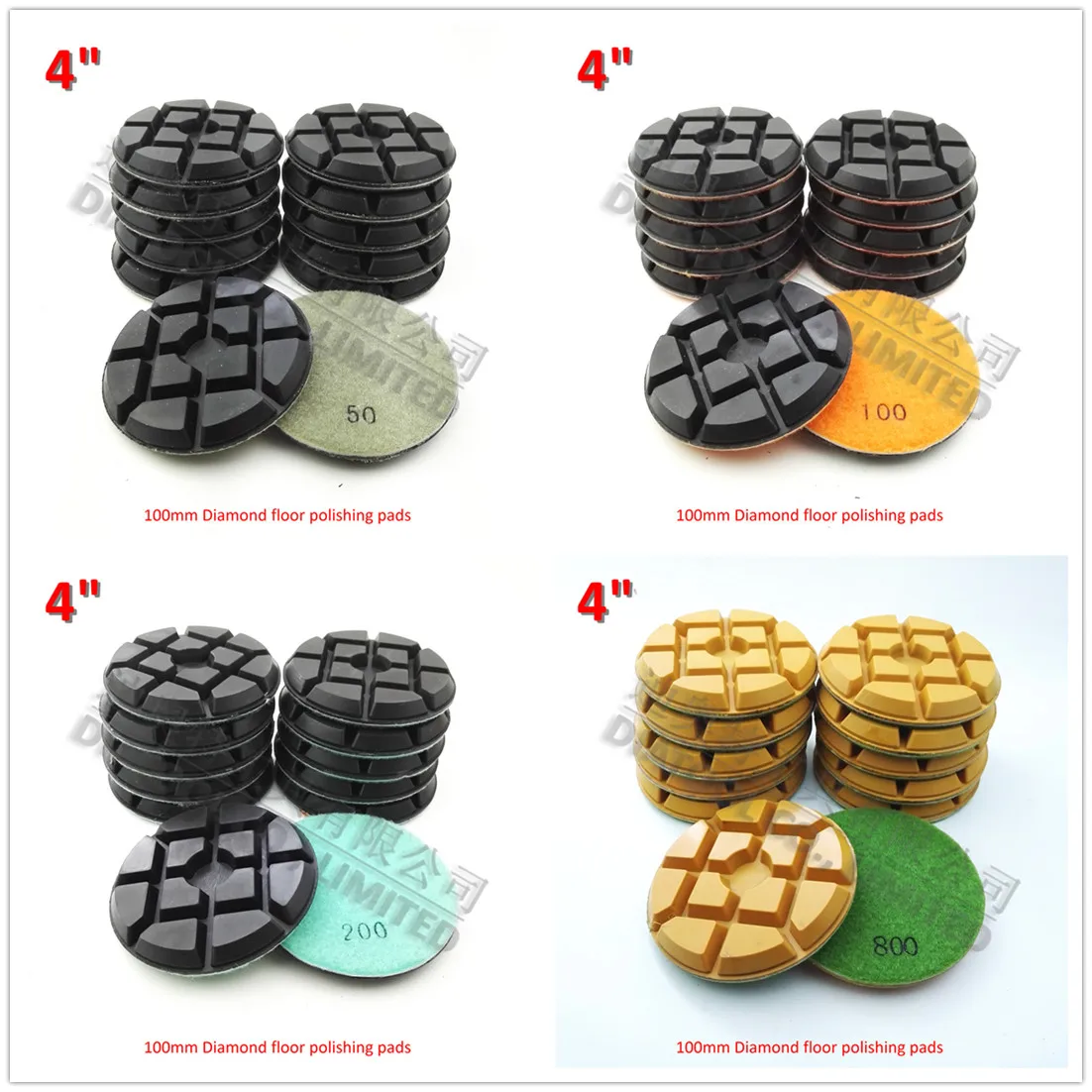 DIATOOL 12pcs 4" Diamond floor sanding disc SA622 100mm Resin bond diamond floor renew polishing pads Granite Marble Terrazzo
DIATOOL 12pcs 4" Diamond floor sanding disc SA622 100mm Resin bond diamond floor renew polishing pads Granite Marble Terrazzo
