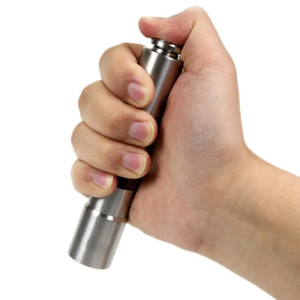 Stainless Steel Pepper Mill Salt Shaker Grinder Combo Push Button for Travel GQ999
Stainless Steel Pepper Mill Salt Shaker Grinder Combo Push Button for Travel GQ999