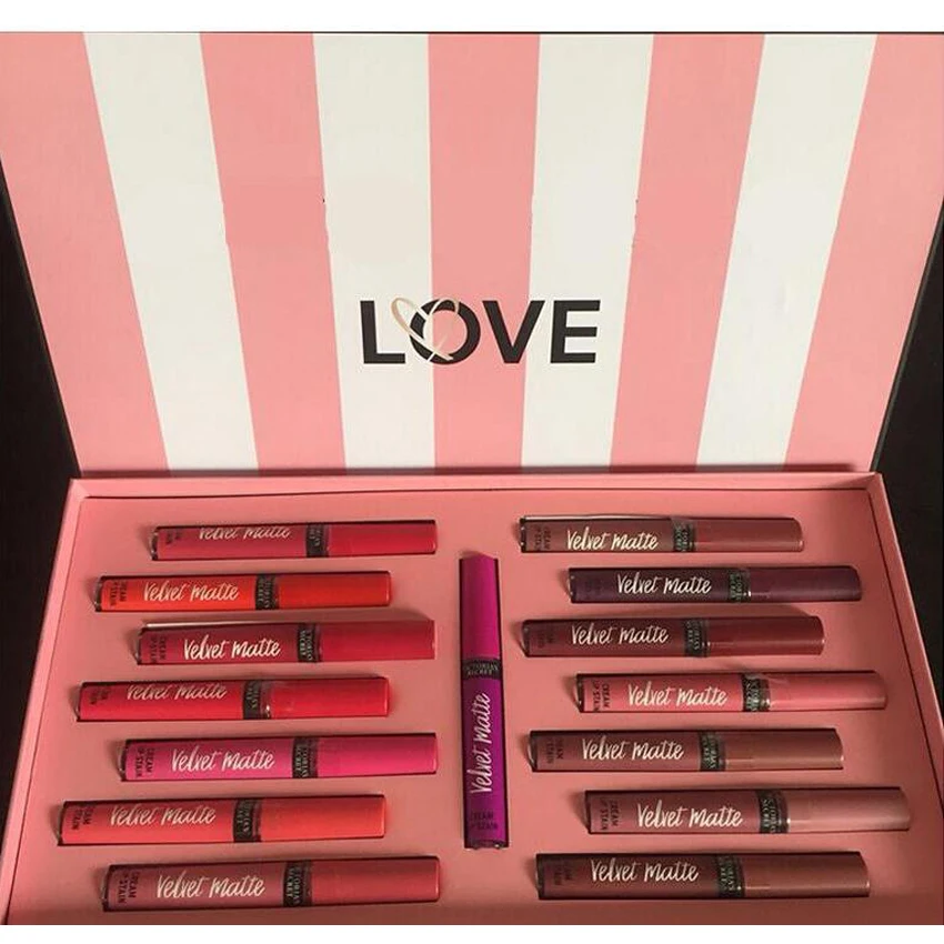 2018 New Love Velvet Matte Cream Lip Stain Gloss Set Liquid Lipstick 15 Color Long-Lasting Moisture Secret Lipgloss Makeup Kits
2018 New Love Velvet Matte Cream Lip Stain Gloss Set Liquid Lipstick 15 Color Long-Lasting Moisture Secret Lipgloss Makeup Kits