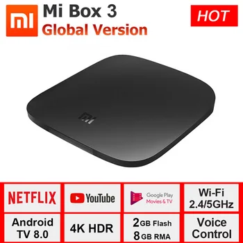 Xiaomi TV Box 3 Smart Android 8.0 4K Ultra HD 8GB WiFi Bluetooth Multi-language DTS Dolby TV Smart Media Player Xiaomi Mi Box
Xiaomi TV Box 3 Smart Android 8.0 4K Ultra HD 8GB WiFi Bluetooth Multi-language DTS Dolby TV Smart Media Player Xiaomi Mi Box