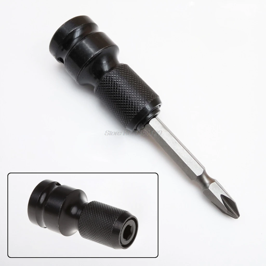 1/2"Drive To 1/4"Hex Shank Converter Quick Release Chuck Screwdriver Bit Adapter Wholesale&DropShip
1/2"Drive To 1/4"Hex Shank Converter Quick Release Chuck Screwdriver Bit Adapter Wholesale&DropShip